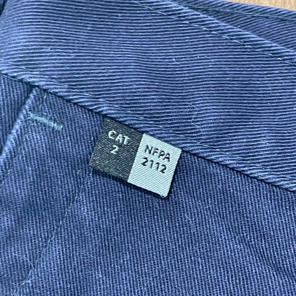 Carhartt FR Flame Resistant Navy Blue Canvas Work Pants Size 44x34 Welder 371-20 - Picture 14 of 15